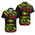 Hawaii Hawaiian Shirt - Tribal Pattern Reggae - LT12 Unisex Black - Polynesian Pride