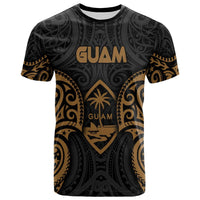 Guam Polynesian T Shirt Guam Spirit Gold Unisex Gold - Polynesian Pride