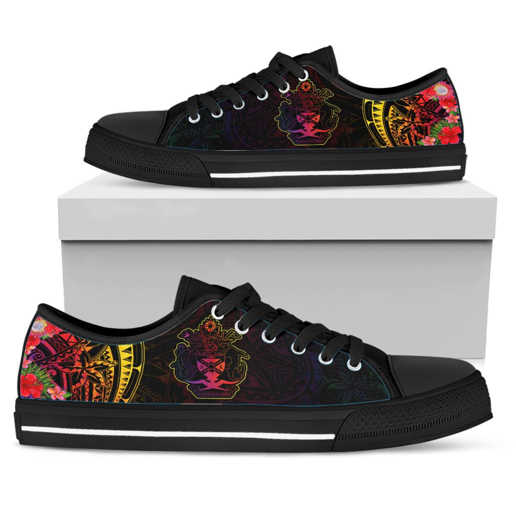 Solomon Islands Low Top Shoes - Tropical Hippie Style - Polynesian Pride