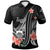 Tuvalu Polo Shirt Polynesian Hibiscus Pattern Style Unisex Black - Polynesian Pride