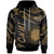 Northern Mariana Islands Hoodie Polynesian Tattoo Gold Version Unisex Gold - Polynesian Pride