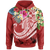 Tonga Polynesian Hoodie Summer Plumeria (Red) Unisex Red - Polynesian Pride