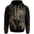 Samoa Custom Hoodie Gold Turtle Unisex Gold - Polynesian Pride