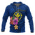 Hawaii Polynesian Hoodie Floral With Seal Blue Unisex Blue - Polynesian Pride