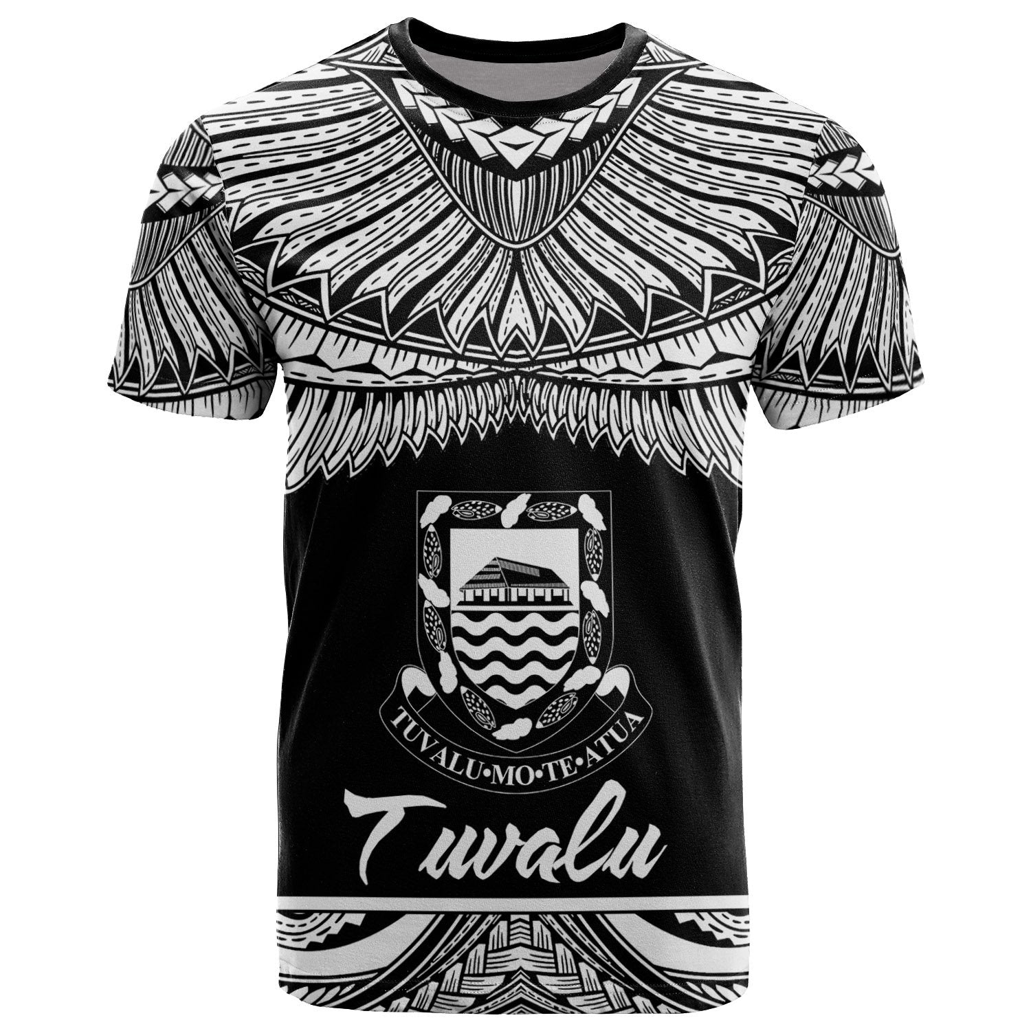 Tuvalu Polynesian T Shirt Tuvaluan Pride White Version Unisex White - Polynesian Pride