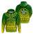 Cook Islands Turtle With Tribal Hoodie LT12 Unisex Green - Polynesian Pride