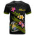 Nauru Polynesian T Shirt Plumeria Tribal Unisex Black - Polynesian Pride