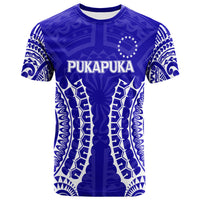 Cook Islands Pukapuka T Shirt Tribal Pattern LT12 Unisex Blue - Polynesian Pride