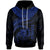 Tuvalu Polynesian Hoodie Tuvalu Waves (Blue) Unisex Blue - Polynesian Pride