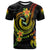 Federated States of Micronesia Custom T Shirt Reggae Plumeria Flowers with Spiral Patterns Unisex Art - Polynesian Pride