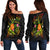 Fiji Polynesian Personalised Women's Off Shoulder Sweater - Legend of Fiji (Reggae) - Polynesian Pride