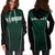 Hawaii Volleyball Green Warrior Hoodie Dress - LT2 - Polynesian Pride