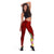 Guam Legging - Turtle Plumeria (Red) Red - Polynesian Pride