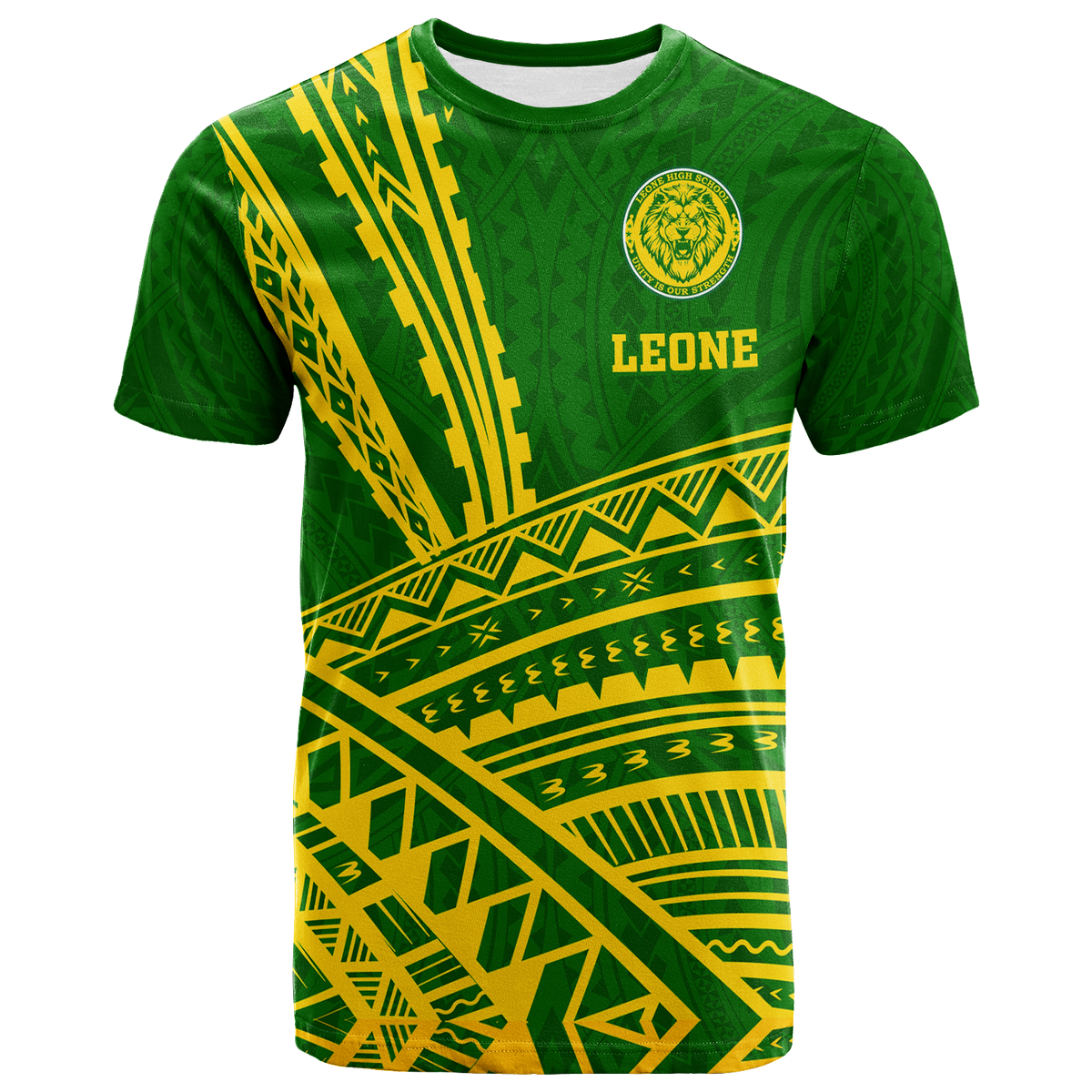 Leone High School Pride T Shirt LT12 Unisex Green - Polynesian Pride