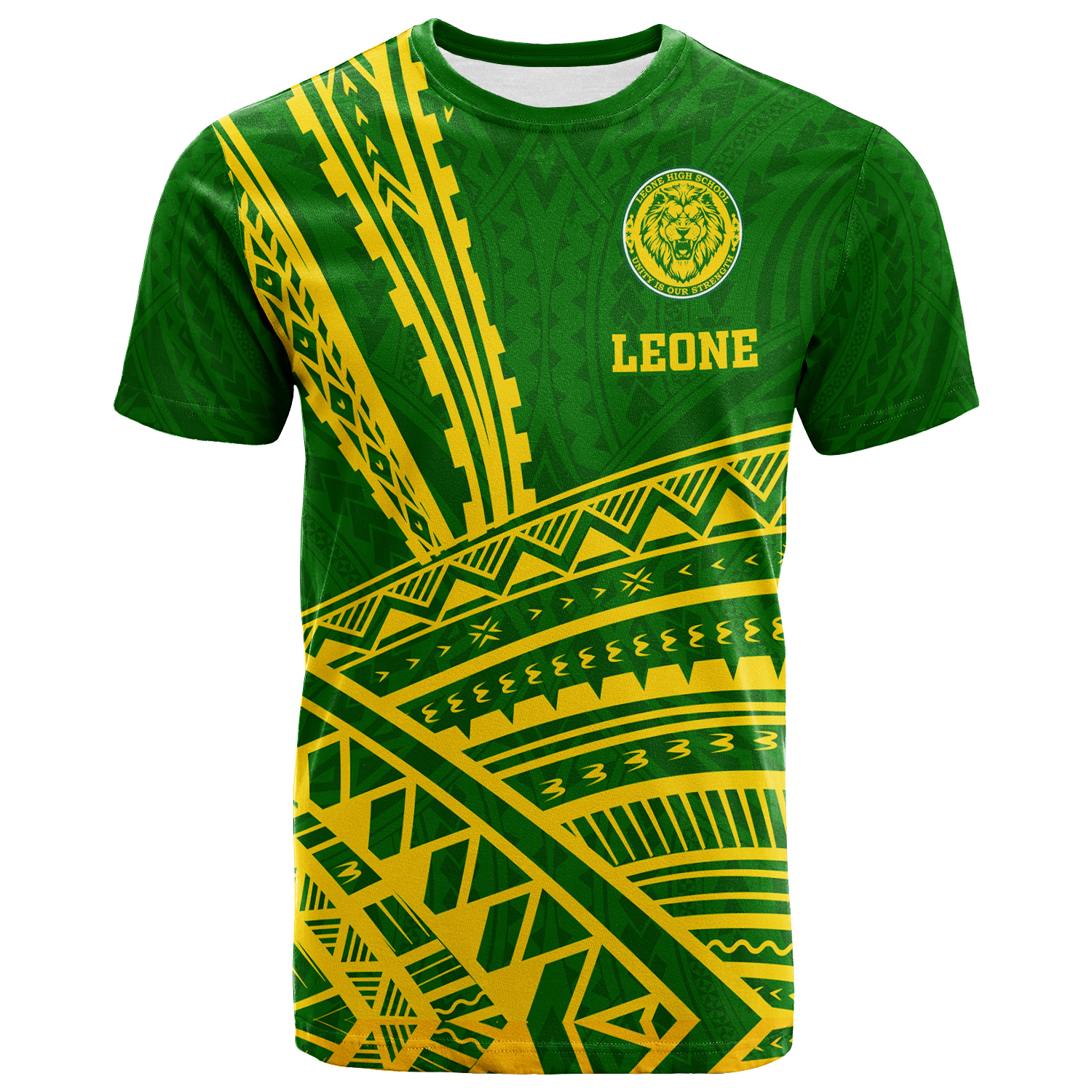 Leone High School Pride T Shirt LT12 Unisex Green - Polynesian Pride