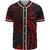 Tonga Polynesian Baseball Shirt - Red Tribal Wave Unisex Red - Polynesian Pride