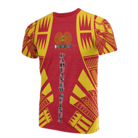 Papua New Guinea T Shirt Papua New Guinea Coat Of Arms Polynesian Tattoo Red Style Unisex Art - Polynesian Pride
