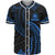 Samoa Polynesian Baseball Shirt - Blue Tribal Wave Unisex Blue - Polynesian Pride