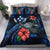 Kosrae Micronesia Bedding Set - Blue Turtle Hibiscus Blue - Polynesian Pride