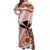 Hawaii Matching Dress and Hawaiian Shirt Kakau Tribal Red Batik Floral Ver.02 LT13 - Polynesian Pride