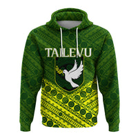 Custom Tailevu Rugby Union Fiji Hoodie Tapa Pattern LT12 - Polynesian Pride
