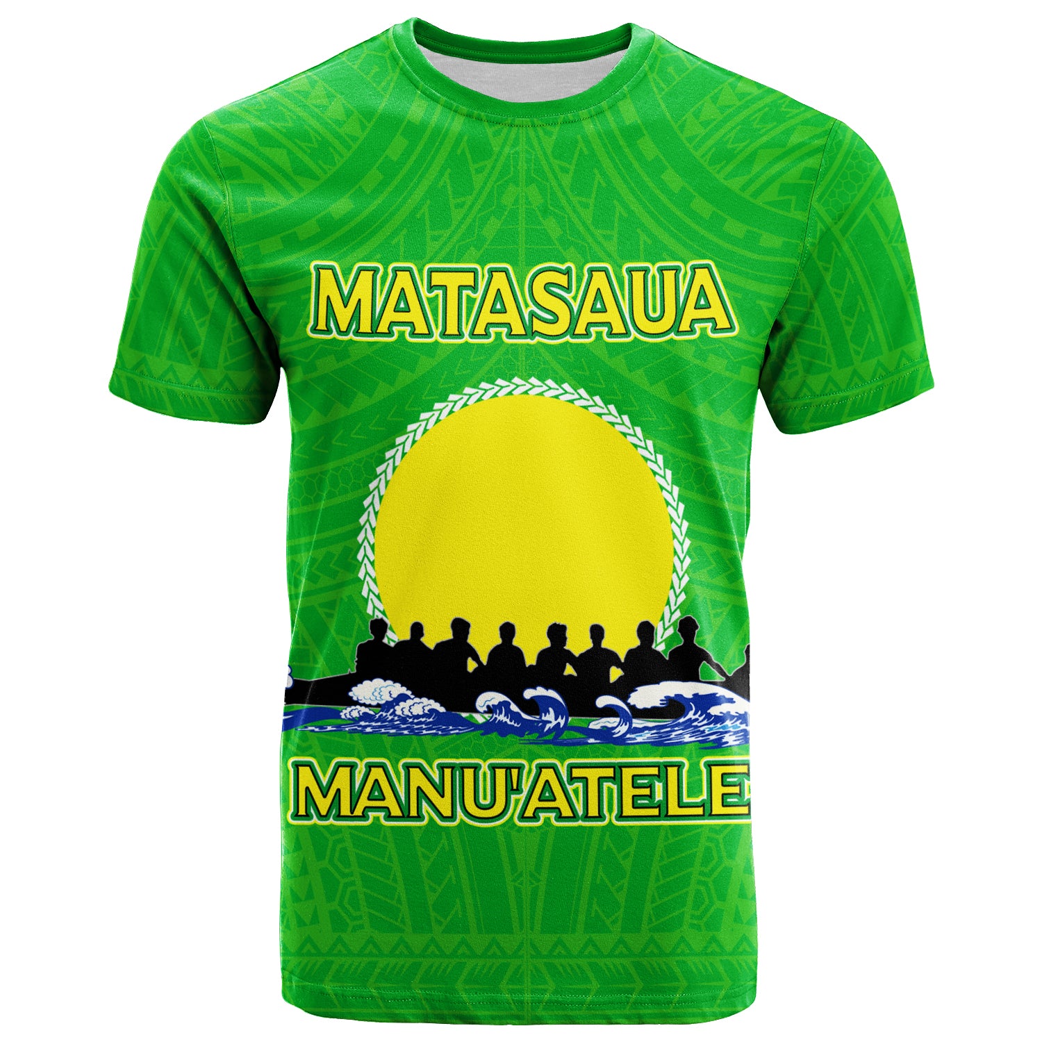 Custom American Samoa T Shirt Matasaua Manua Pride LT12 Unisex Green - Polynesian Pride