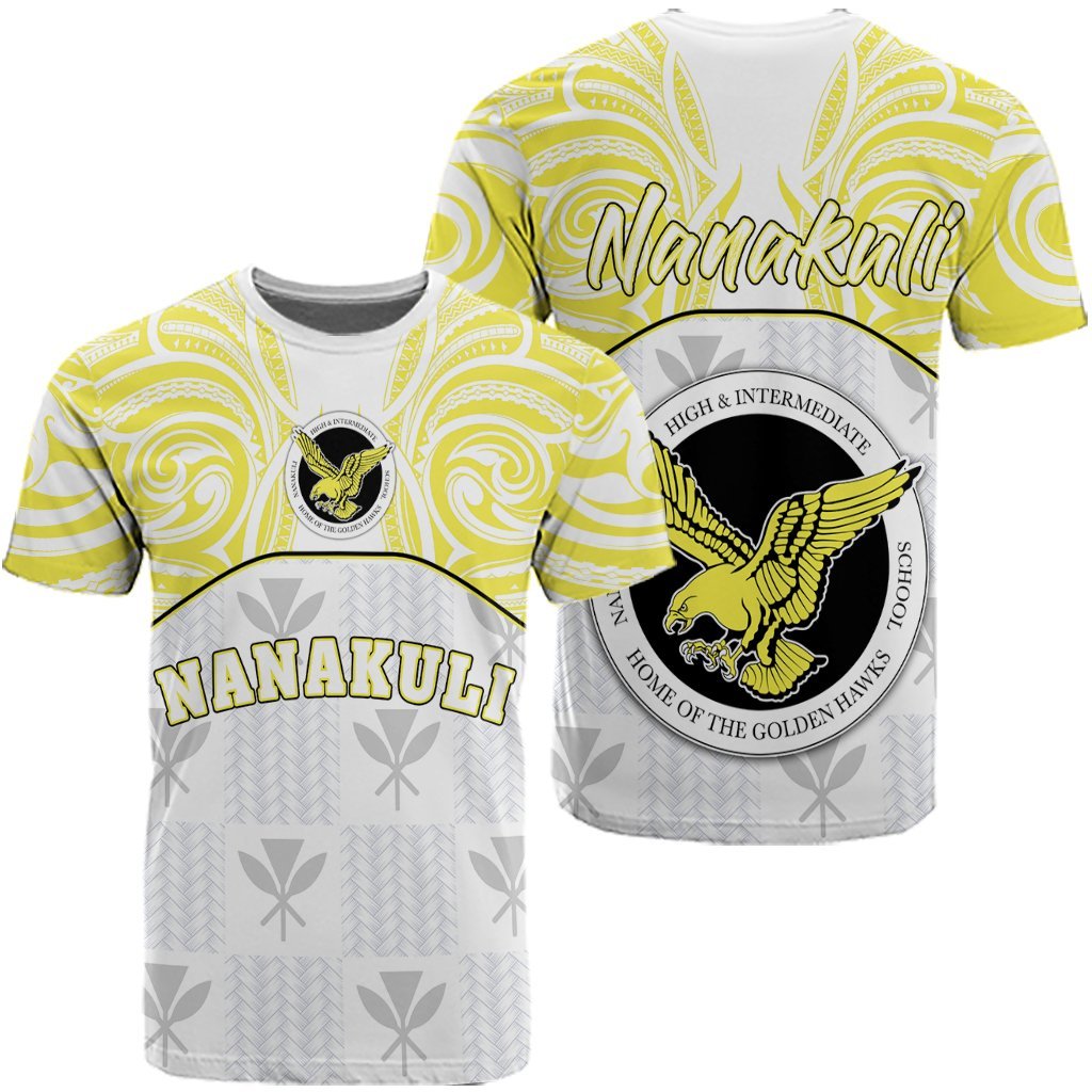 Hawaii T Shirt Kanaka Nanakuli High School T Shirt Demodern Style Unisex White - Polynesian Pride