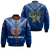 Toa Samoa Rugby Bomber Jacket - Samoan Warrior Pride - LT12 Unisex Blue - Polynesian Pride