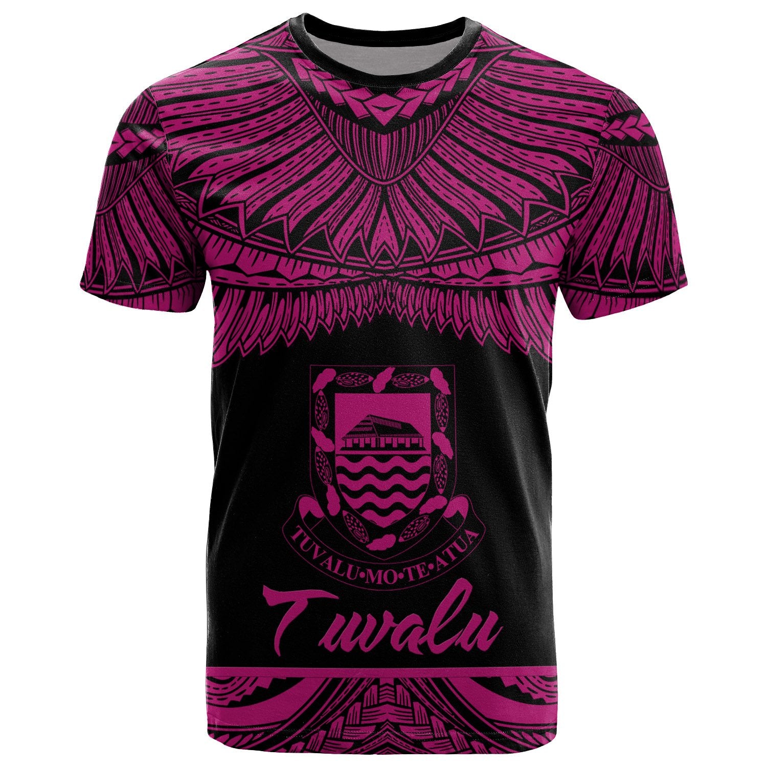 Tuvalu Polynesian T Shirt Tuvaluan Pride Pink Version Unisex Pink - Polynesian Pride