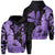 Hawaii Turtle Hoodie Polynesian Hibiscus Art Ver 2.0 Violet Unisex Violet - Polynesian Pride