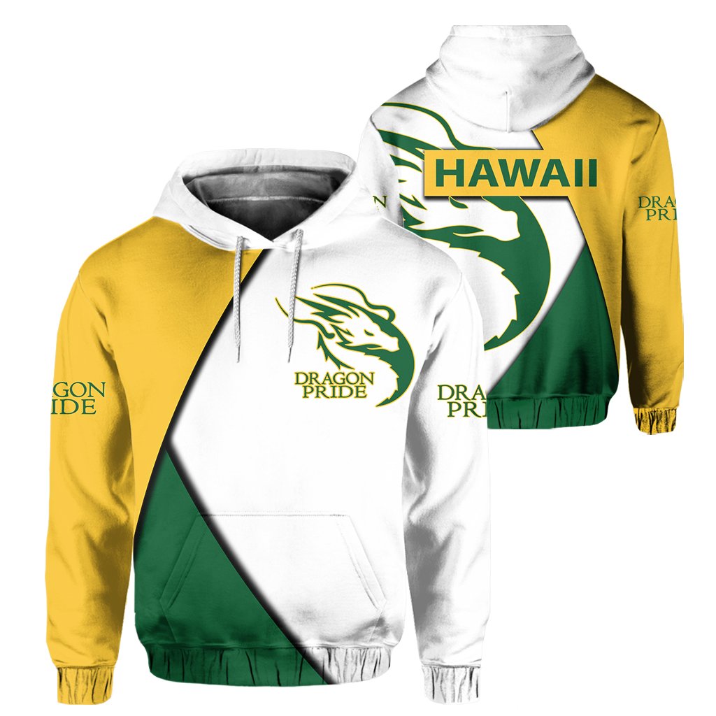 Hawaii Honokaa Hoodie Unisex White - Polynesian Pride