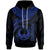 Pohnpei Polynesian Hoodie Pohnpei Waves (Blue) Unisex Blue - Polynesian Pride