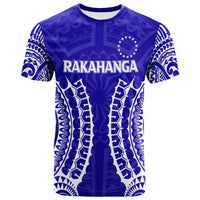 Cook Islands Rakahanga T Shirt Tribal Pattern LT12 Unisex Blue - Polynesian Pride