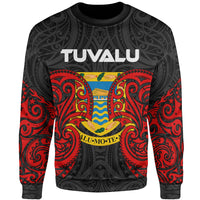 Tuvalu Polynesian Sweater - Spirit Style Unisex Black - Polynesian Pride