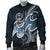 Guam Polynesian Men's Bomber Jacket - Ocean Style - Polynesian Pride