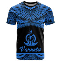 Vanuatu Polynesian T Shirt Vanuatuan Pride Blue Version Unisex Blue - Polynesian Pride