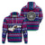 American Samoa Christmas Hoodie Ugly Christmas LT12 Unisex Blue - Polynesian Pride