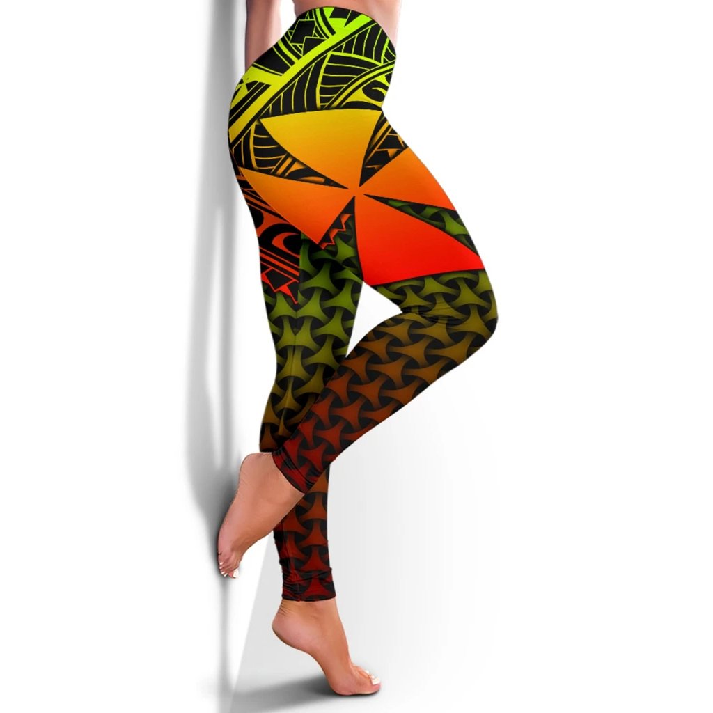 Polynesian Wallis and Futuna Leggings - Reggae Vintage Polynesian Patterns Reggae - Polynesian Pride