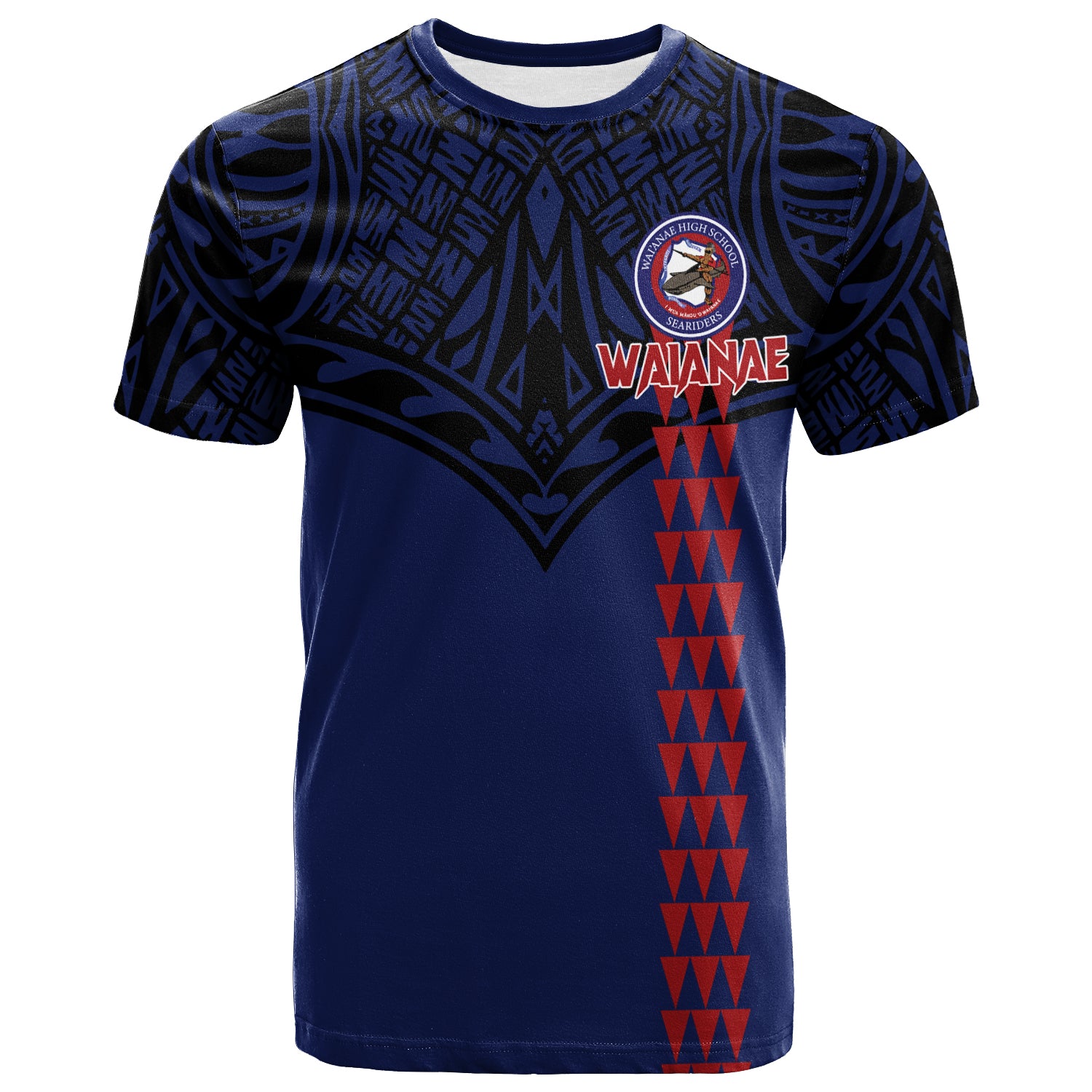 Waianae High School Pride T Shirt LT12 Unisex Blue - Polynesian Pride