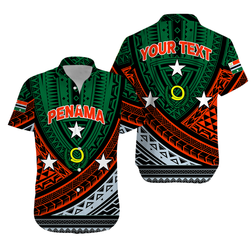 Custom Matching Hawaiian Shirt and Dress Vanuatu Penama Province Tribal Pattern LT12 - Polynesian Pride