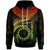 Cook Islands Polynesian Hoodie Waves (Reggae) Unisex Reggae - Polynesian Pride