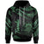 Tuvalu Hoodie Polynesian Tattoo Green Version Unisex Green - Polynesian Pride