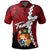 Tonga Polynesian Polo Shirt Tribal Wave Tattoo Flag Color Unisex Red - Polynesian Pride