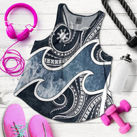The Philippines Women's Racerback Tank - Ocean Style Blue - Polynesian Pride
