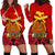 Papua New Guinea Hoodie Dress the One and Only LT13 Red - Polynesian Pride