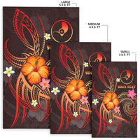 YAP Polynesian Personalised Area Rug - Legend of YAP (Red) - Polynesian Pride