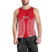 (Custom Personalised) Cook Islands Atiu Men Tank Top - Tribal Pattern - LT12 - Polynesian Pride