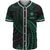 Northern Mariana Islands Polynesian Baseball Shirt - Green Tribal Wave Unisex Green - Polynesian Pride