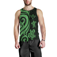 Kosrae Men's Tank Top - Green Tentacle Turtle - Polynesian Pride