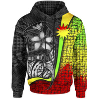 Nauru Polynesian Hoodie Reggae Turtle with Hook Unisex REGGAE - Polynesian Pride
